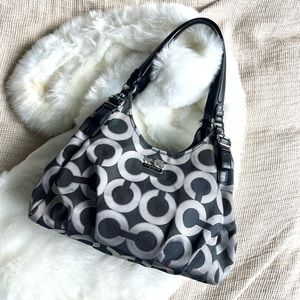 COACH Madison Op Art Metalic Outline Maggie Shoulder Bag - Vintage 00’s Fashion